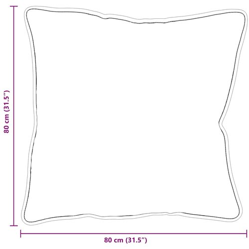  Jastuk s jastukom Bijelo 81 x 80 x 20 cm Poliester Slike