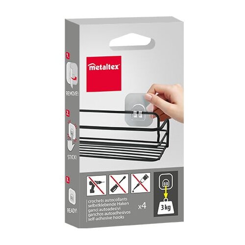 Metaltex Plastični obe&amp;scaron;alniki v kompletu 4 ks &amp;ndash; Slike