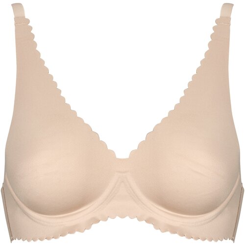 DIM Triangel / Brez opore BODY TOUCH FOULARD BRA Bež Slike