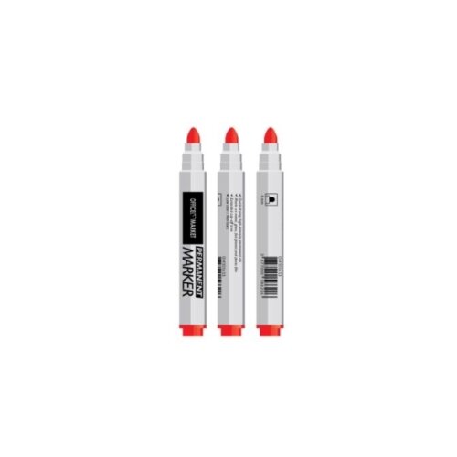 Marker permanent OFFICE MARKET okrugli vrh 4mm crveni Cijene