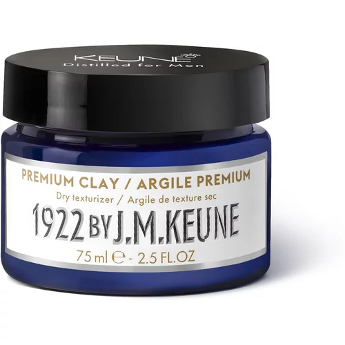 1922 BY J.M. KEUNE 1922 Premium Clay glina za stiliziranje kose s mat učinkom 75 ml