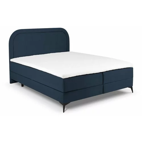 Cosmopolitan Design Tamnoplavi boxspring krevet s prostorom za pohranu 160x200 cm Eclipse -
