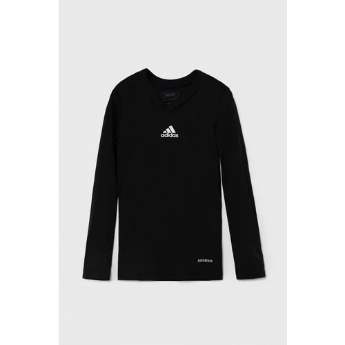 Adidas Otroška dolga majica TEAM BASE TEE črna barva, GN5710