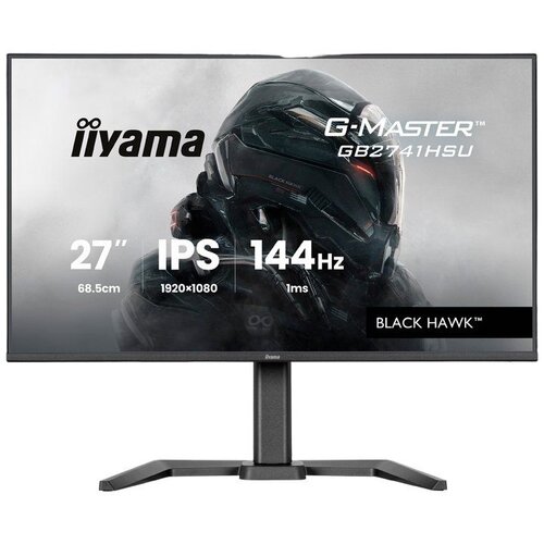 Iiyama 27 inch ips gaming g-master black hawk freesync 1920x1080 144Hz 300cd/m2 hdmi displayport 1ms mprt adaptive sync speakers usb 2x 2.0 black tuner 15cm height adj stand GB2741HSU-B1 Cene