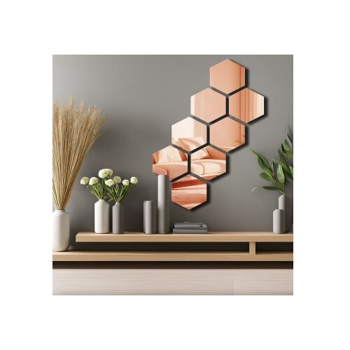 WALLXPERT dekorativno ogledalo Ozgl525 rose gold Cene