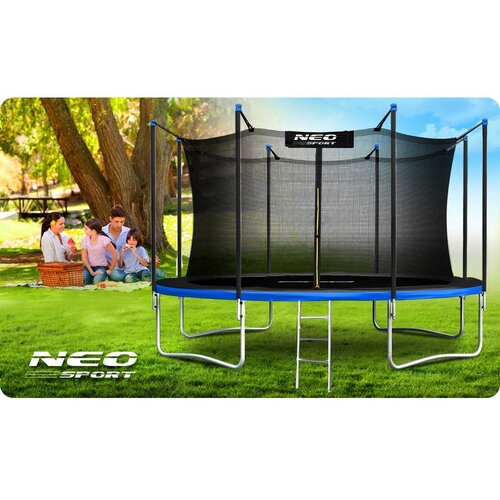  Vrtna trampolina 15 ft / 465 cm s unutarnjom za&amp;scaron;titnom mrežom i ljestvama, Neo-Sport Slike
