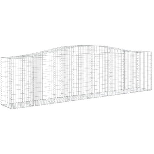  Lučne gabionske ko&amp;scaron;are 9 kom 400x50x100/120cm pocinčano željezo Slike
