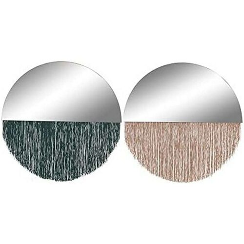  Zidno ogledalo DKD Home Decor Zelena zlatan šiške 50 x 0 5 x 50 cm (2 kom.) Cijene