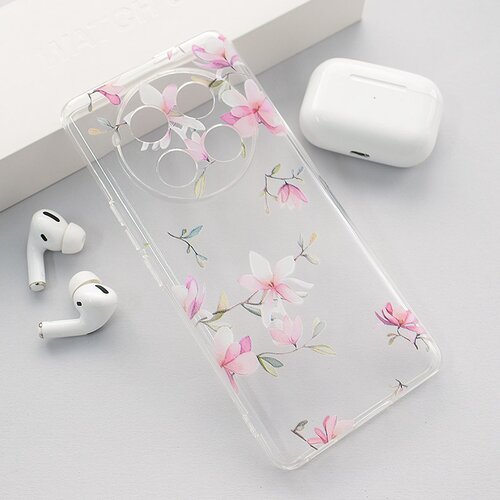 Nanobit Maska za Honor Magic 7 Lite/ X9c 5G Print Pink Mangolia Flowers Cene
