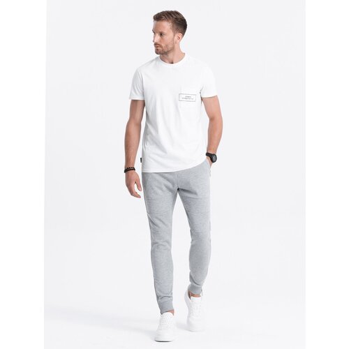 Ombre Men's sweatpants in pleasant knit fabric - black Cijene