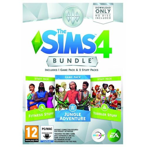 Electronic Arts PC igra The Sims 4 Bundle Pack 11 Fitness Stuff + Jungle Adventure + Toddler Stuff (Code in a Box) Slike