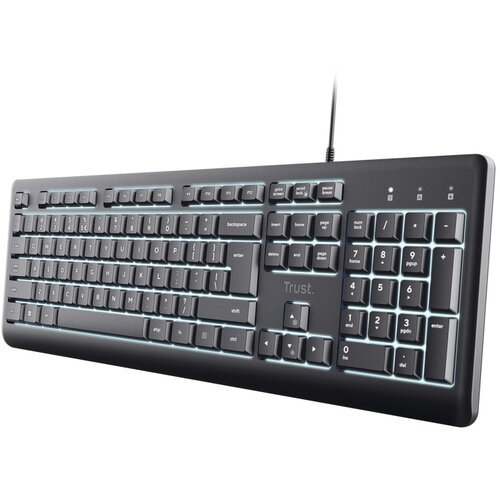 Trust Tastatura Primo Illuminated, Crna Cene