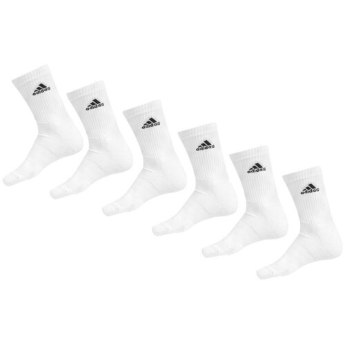 Adidas &amp;Scaron;portne nogavice Chaussettes cushioned sportswear crew confort Bela Slike