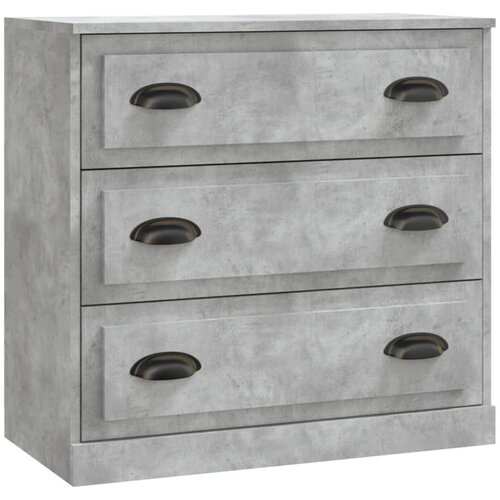 Maison Chic Komoda - Predalnik betonsko siva 70x35,5x67,5 cm inženirski les, (21721746) Slike