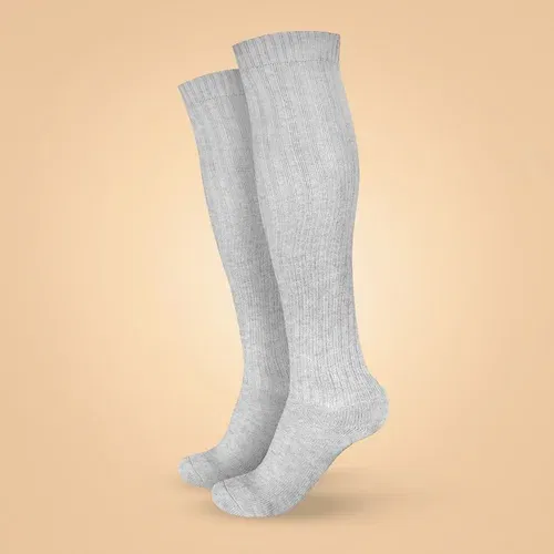 BeastPink Dokoljenke Wool Grey