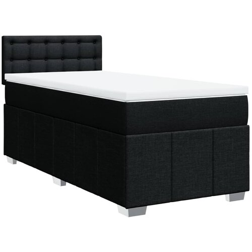 Maison Chic Box spring postelja - Vzmetna postelja z vzmetnico črn 90x190 cm blago SL24040, (21879756) Slike