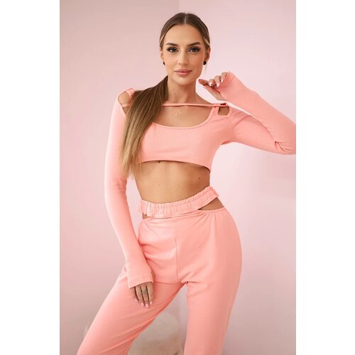 Kesi Set with apricot blouse top Cijene