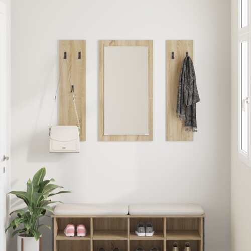 vidaXL Nadwyčajna obe&scaron;alnik za pla&scaron;če sonoma hrast 96 x 1.5 x 90 cm Cene