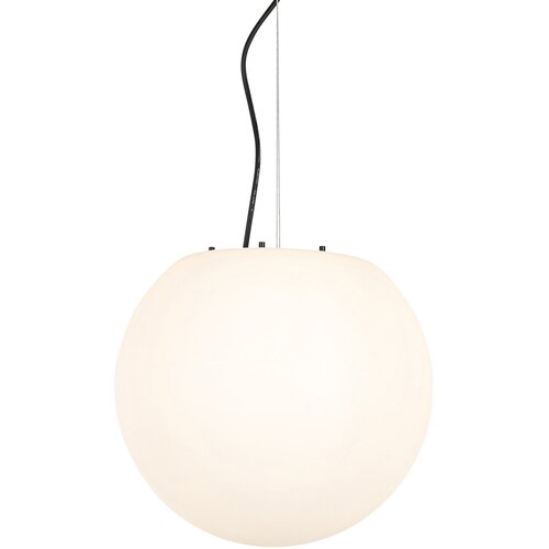 QAZQA Moderna zunanja viseča svetilka bela 35 cm IP65 - Nura Cene