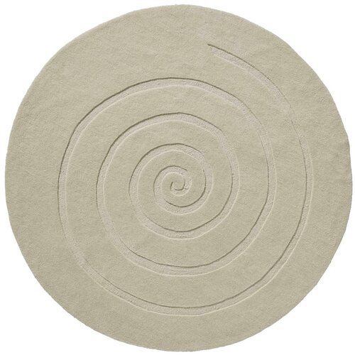 Think Rugs Kremasto bijeli vuneni tepih Spiral, ⌀ 140 cm 696668 Slike