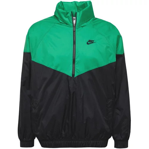 Nike Sportswear Prehodna jakna 'Windrunner' travnato zelena / črna