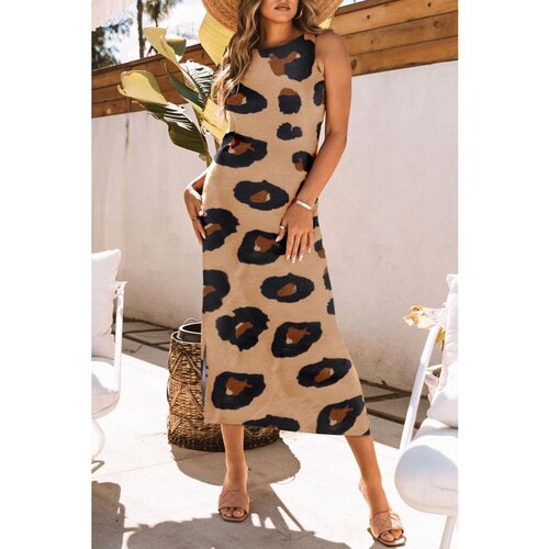 Fenzy Maxi Obleka Z Leopardjim Potiskom, Leopard Cene