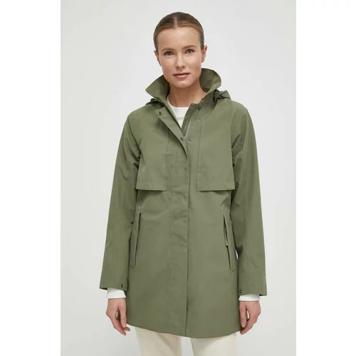 Helly Hansen Kišna jakna za žene, boja: zelena, za prijelazno razdoblje, 54090