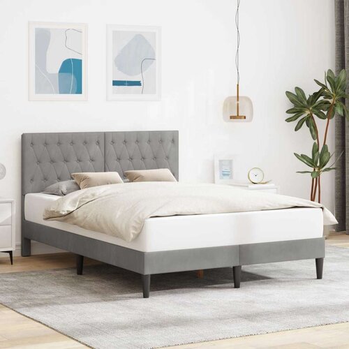  Okvir za krevet Svjetlosiva 140 x 200 cm Bar&scaron;un - Svjetlosiva 140 x 200 cm Cijene