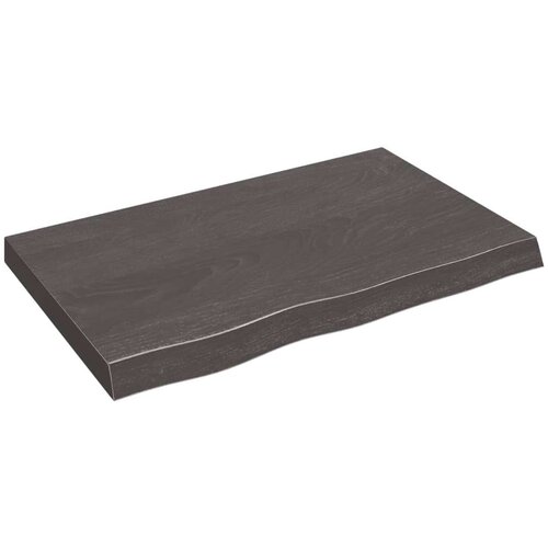  Polica tamnosiva 80 x 50 x 6 cm od obrađene hrastovine Cijene
