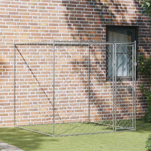 vidaXL Pasja kletka 2 x 2 x 2 m Jeklo Cene