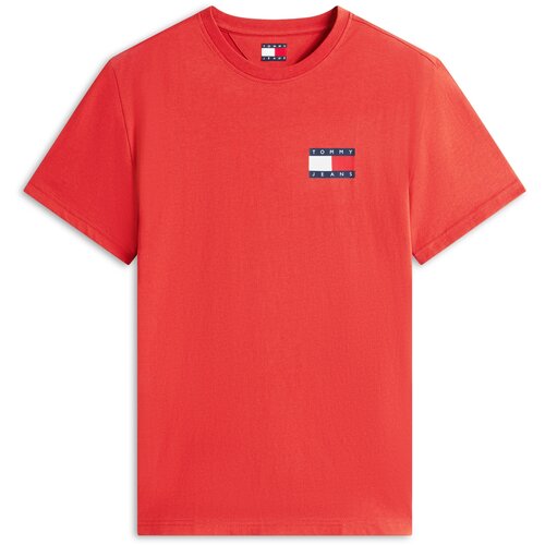 Tommy Jeans Majica 'ESSENTIAL' mornarsko plava / svijetlocrvena / bijela Cijene