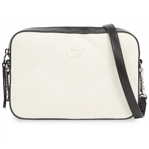 Calvin Klein Ročna torba Quilt Camera Bag_Canvas K60K611892 Écru