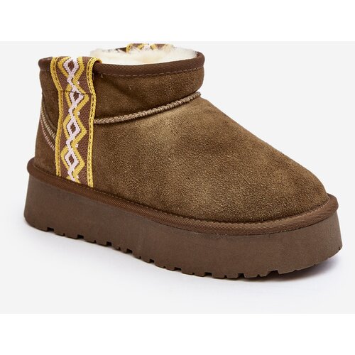 FS1 Leather Suede Snow Boots Women Green Vebissat Cijene