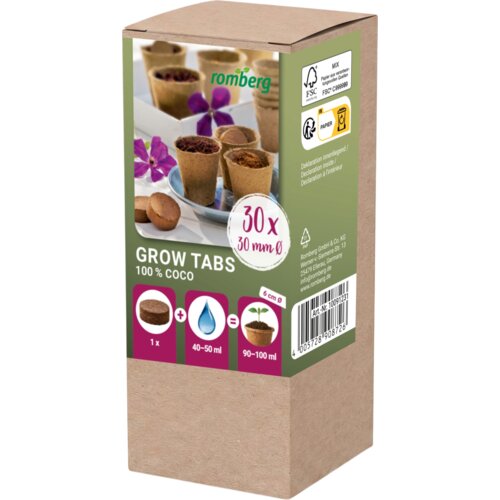 Romberg Tablete za vzgojo sadik Grow Tabs, 30 kosov, &amp;Oslash; 30 mm - 30 kos. Slike