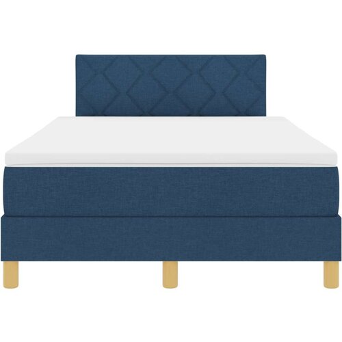vidaXL Box Spring Postelja z Ležiščem Modra 120x200 cm Tkanina, (22081179) Cene