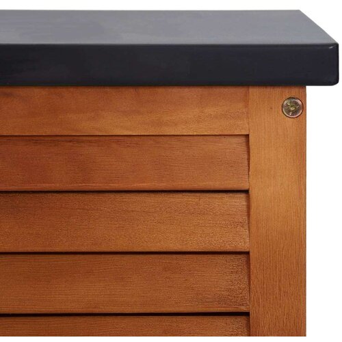  Kutija za pohranu 117x50x55 cm masivno drvo eukaliptusa Slike
