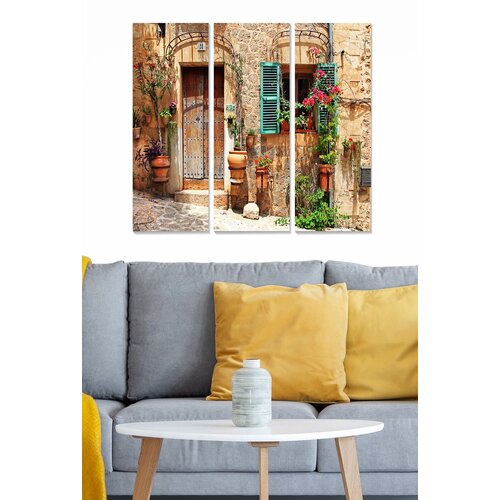 Wallity MDF131617184 multicolor decorative mdf painting (3 pieces) Slike