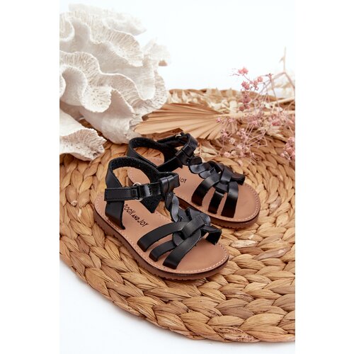 Kesi Children's sandals with hook-and-loop fastening, Venikoria Black Cijene