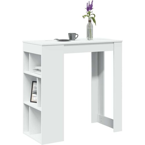 vidaXL Barski stol s stalcima bijeli 102x50x103,5 cm konstruirano drvo Cijene
