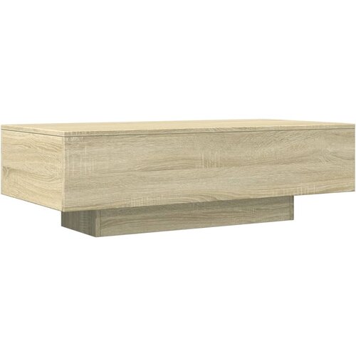 Maison Chic Klubska mizica - kavna mizica - Nizka mizica sonoma hrast 100x49,5x31 cm inženirski les, (21752679) Slike