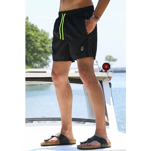 Madmext Swim Shorts - Black - Plain Slike