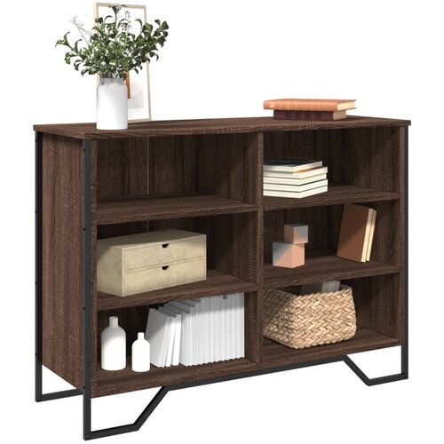 vidaXL Komoda rjav hrast 101x35,5x74,5 cm inženirski les Cene