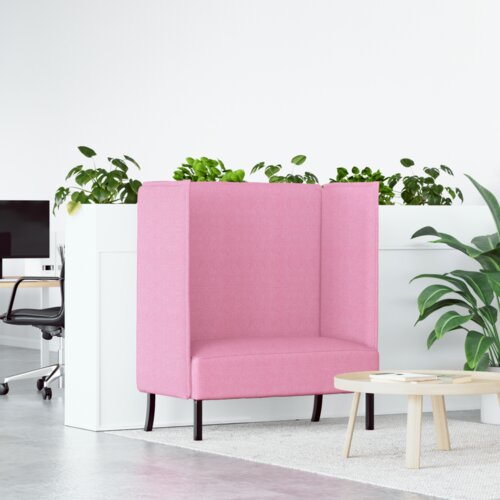  Visoka sedežna garnitura Roza 109x56x121 cm Tkanina, (22094422) Cene