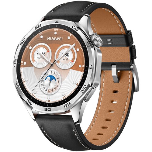 INF Usnjen pašček za uro za Huawei GT5 22 mm Black, (21605562) Cene