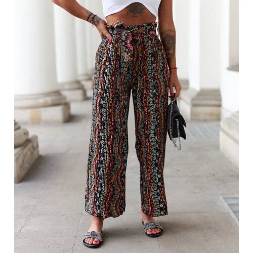 UR/CEO Black wide pleated pants Archimede Slike