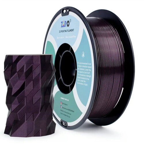  ZIRO Glitter Mystical PLA filament 1.75 mm &amp;ndash; Midnight Purple Slike