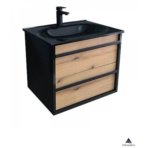 Piramida lavabo sa ormarićem Euridika Oliva-Black 75cm Cene