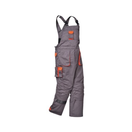 MONSUN Radne pantalone postavljene tr contrast sive/narandžaste, vel.xl ( 54895 ) Cene