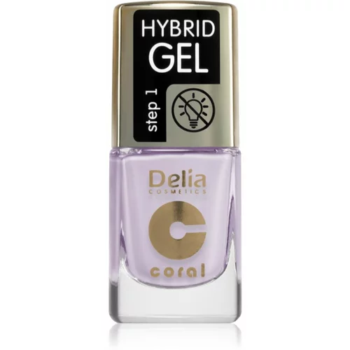 Delia Cosmetics Coral Hybrid Gel gel lak za nohte brez uporabe UV/LED lučke odtenek 115 11 ml