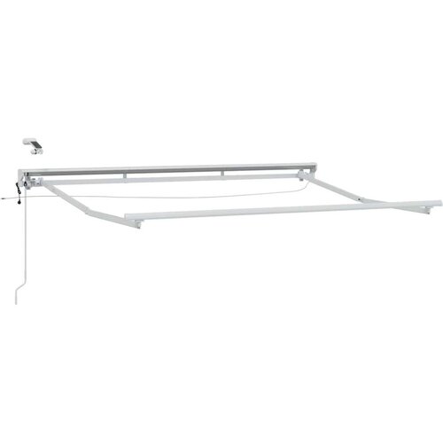  Električna nadstre&scaron;nica s profili LED Bela 3 x 2,5 m Aluminij, (5000207267) Cene